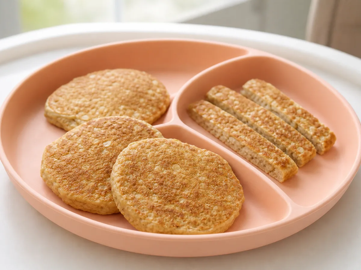 Banana Oat Pancakes for baby-led weaning